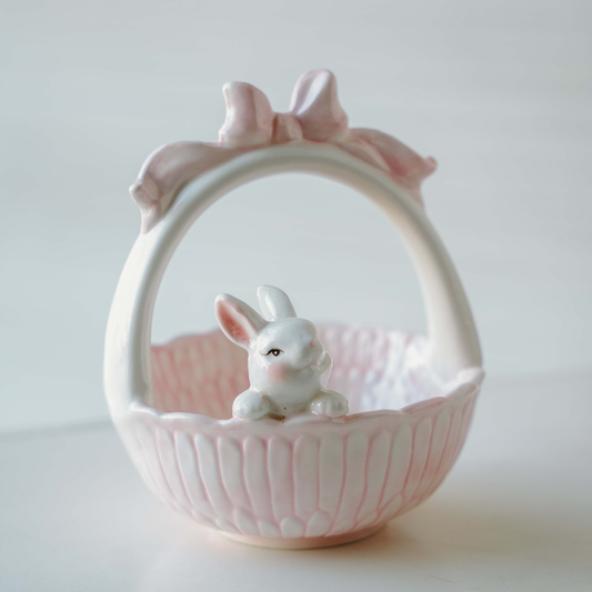 Blush Bunny Basket