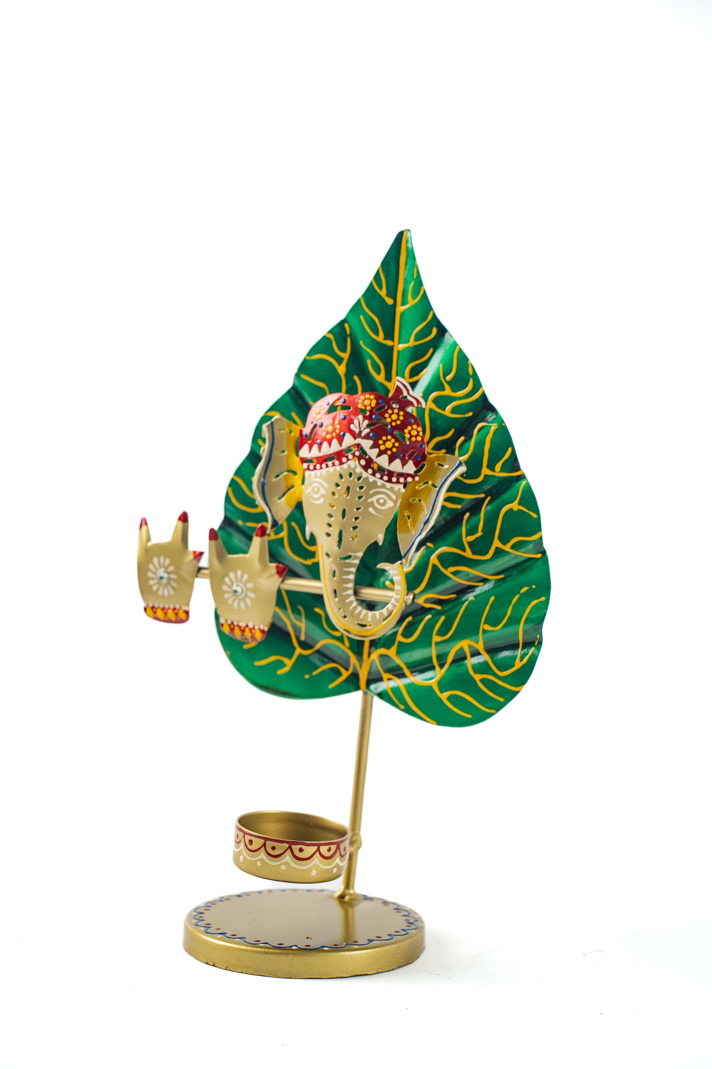 Heritage Leaf T-Light Stand