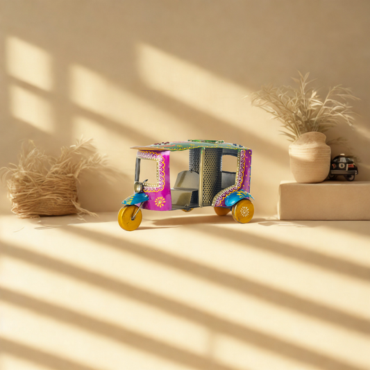 Hand-Painted Auto Rickshaw Pen Stand