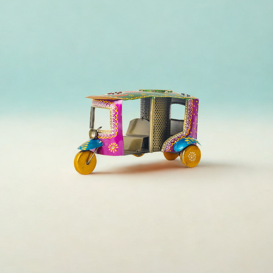Hand-Painted Auto Rickshaw Pen Stand