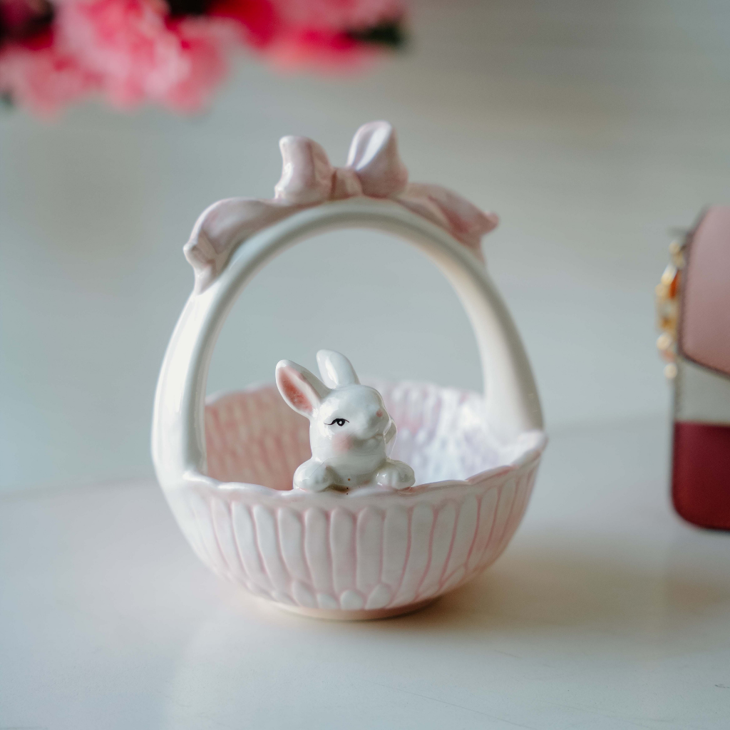 Blush Bunny Basket