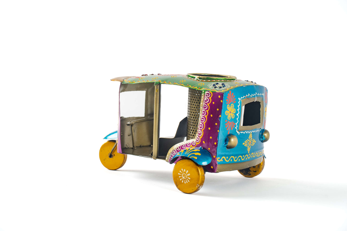 Hand-Painted Auto Rickshaw Pen Stand