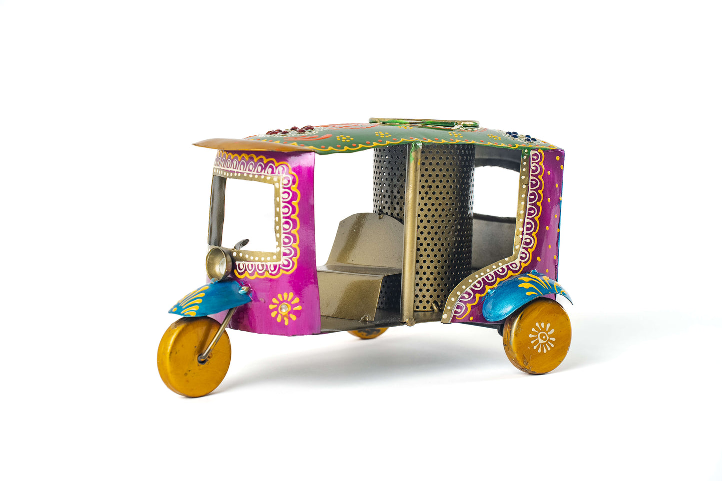 Hand-Painted Auto Rickshaw Pen Stand