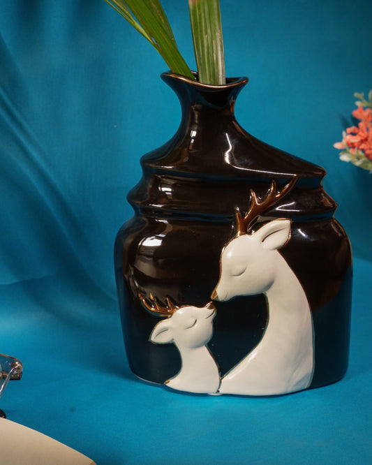 Golden Antlers Vase